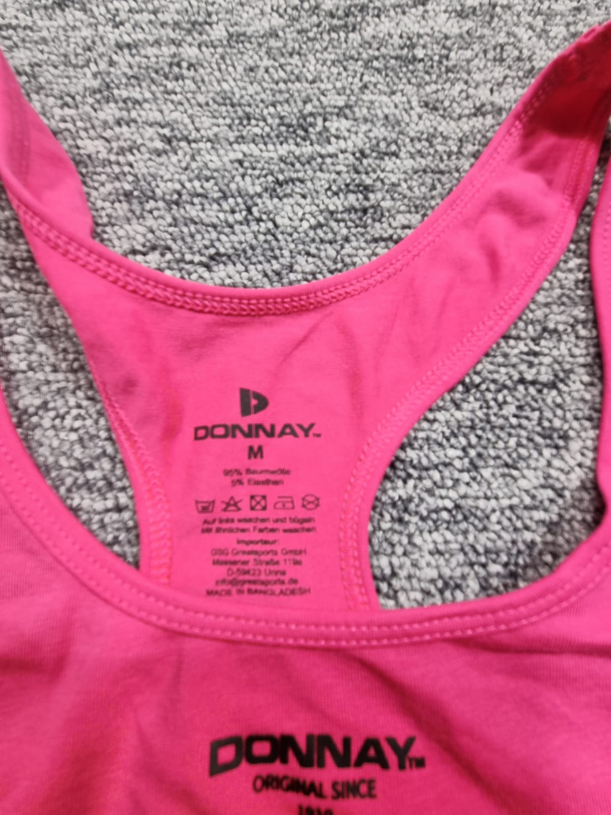 Sutien Sport Roz Fucsia Donnay Racer Back