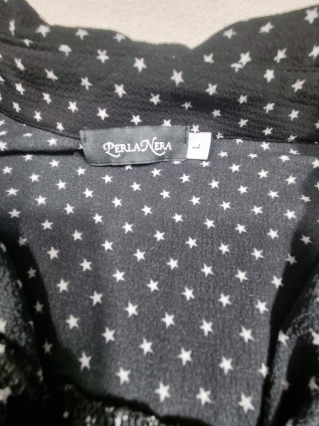Rochie Cămașă Perla Nera – Imprimeu Stele, L