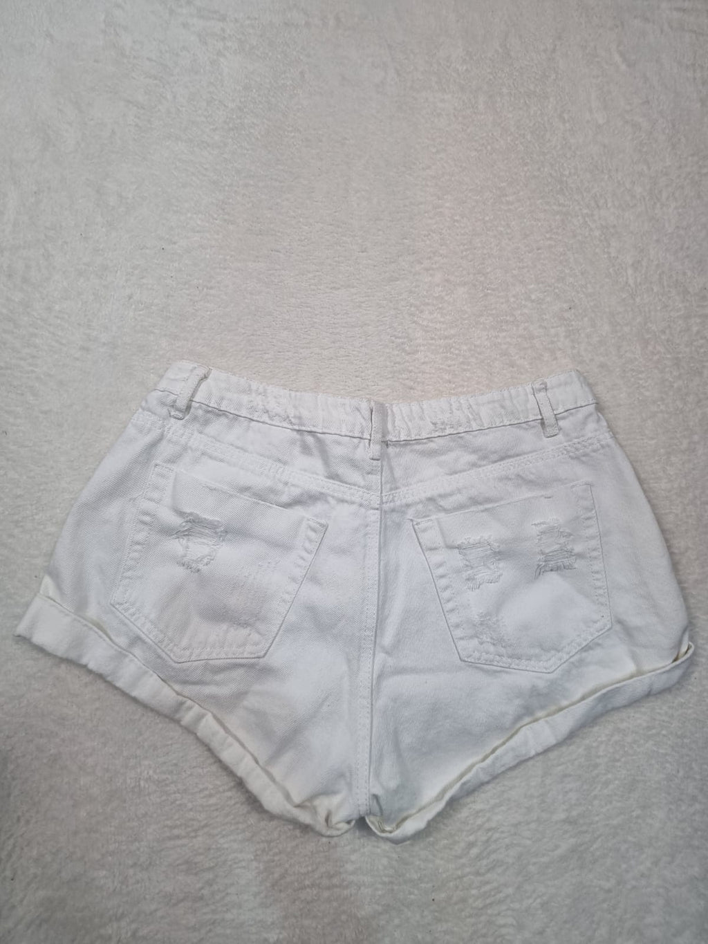 Pantaloni Scurți Damă Blugi Albi Forever 21 – Mărimea M