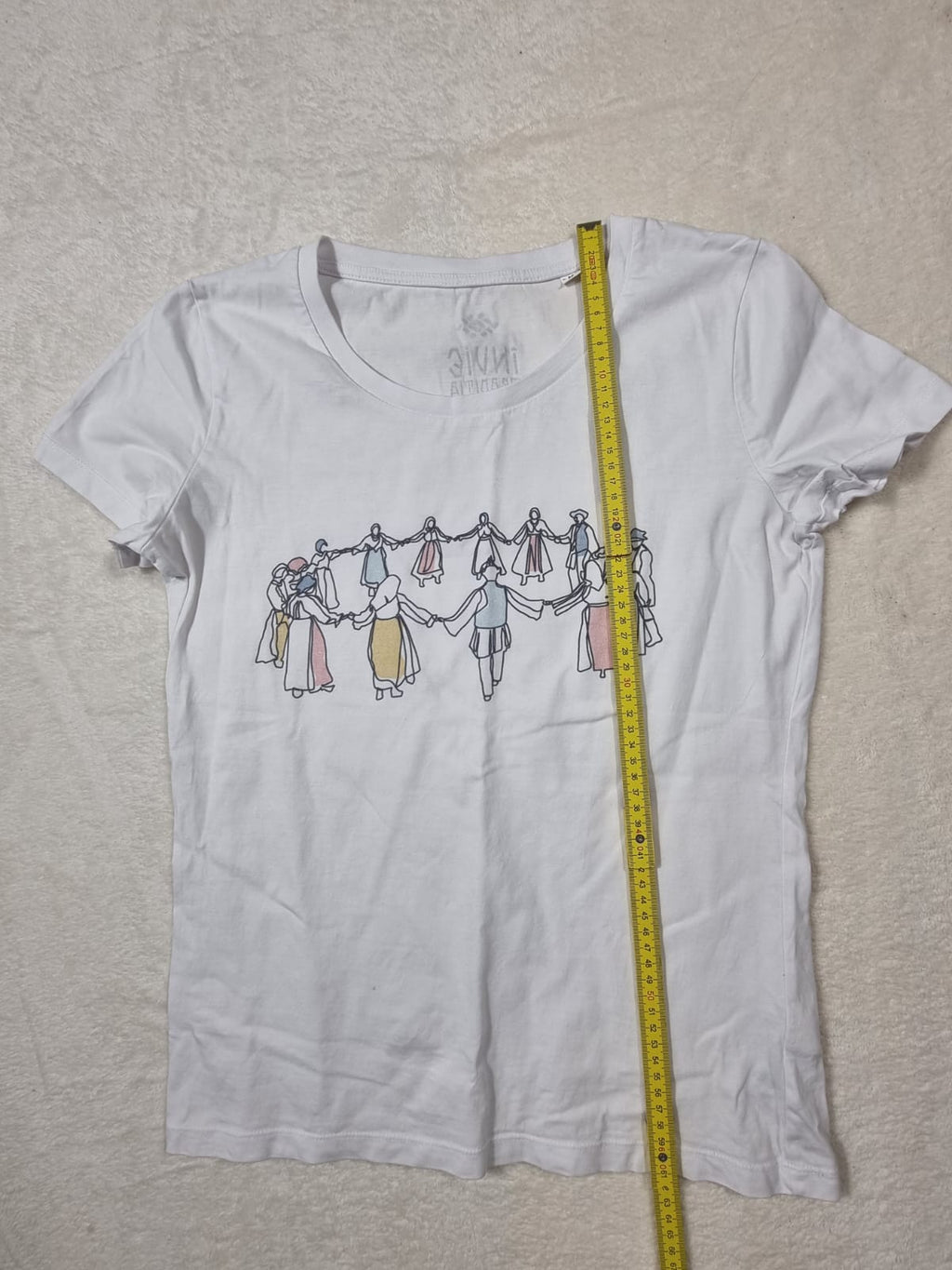 Tricou Alb Învie Tradiția Horă M