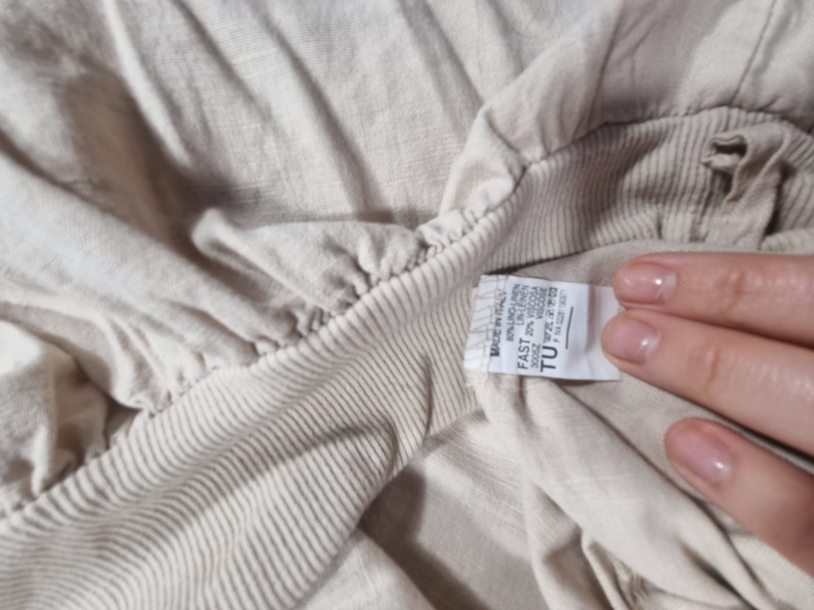 Fustă Midi Bej TU Talie Elastică Nasturi Laterali