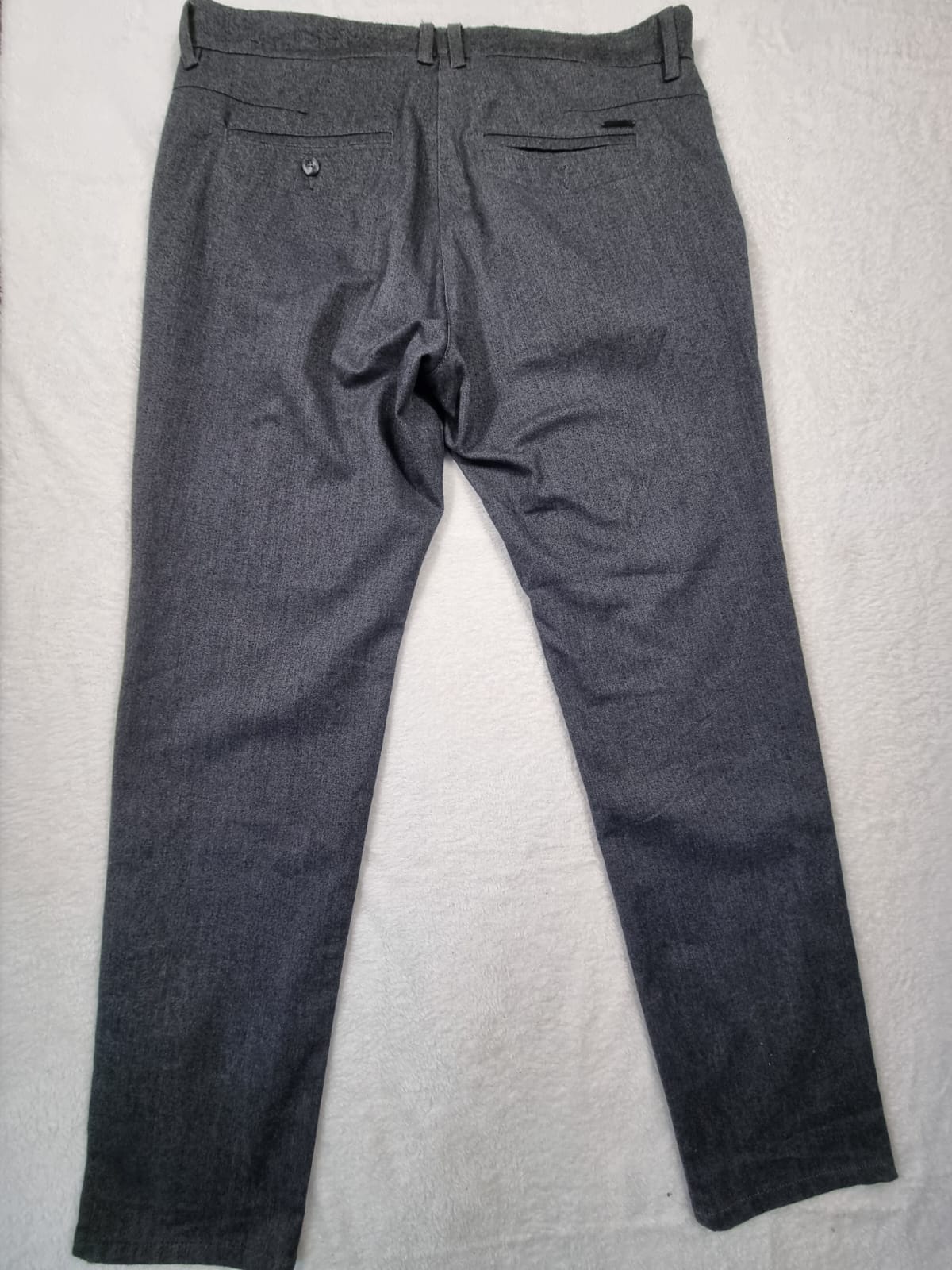 Pantaloni Bărbați Stofă Gri Clasic – Talia 50