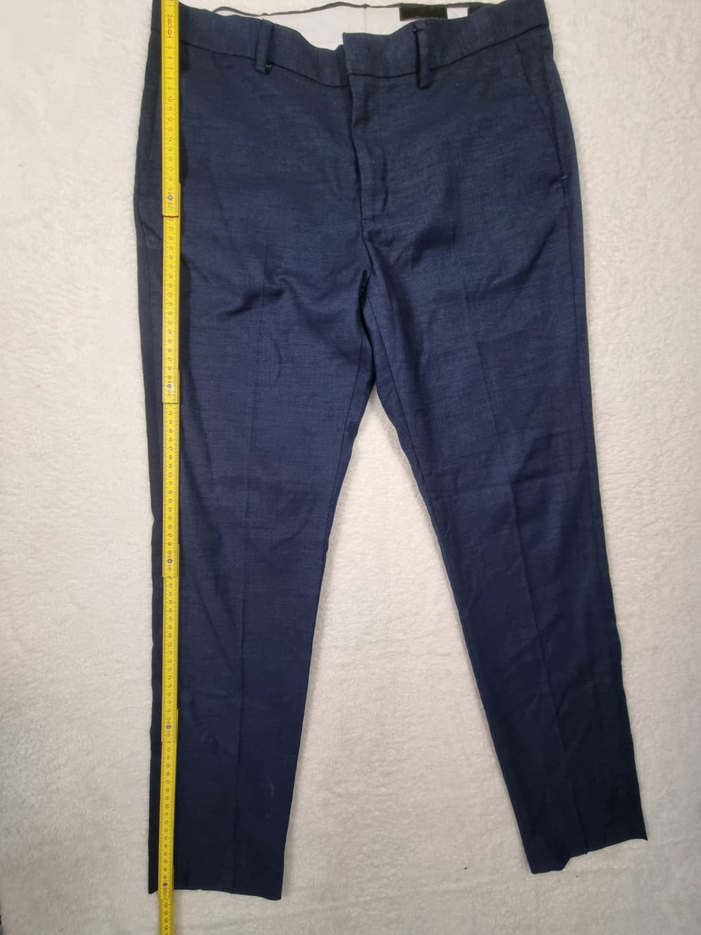 Pantaloni Stofă Albaștri H&M Skinny Fit Mărimea 50