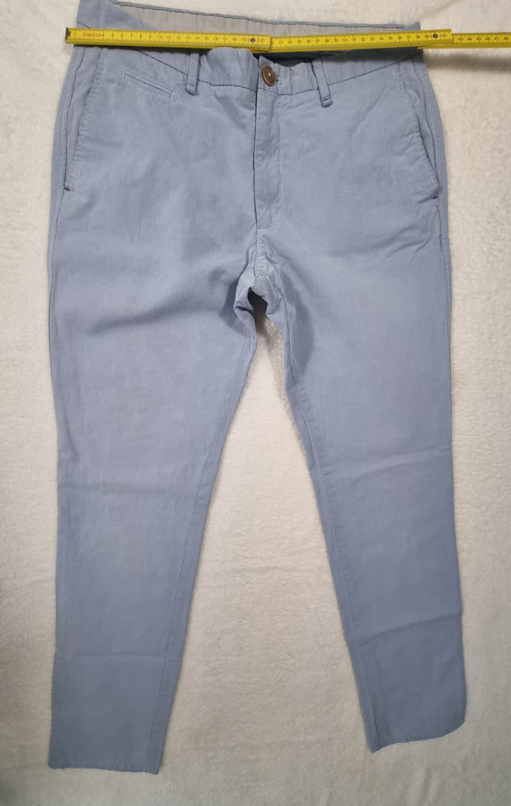 Pantaloni Albastru Deschis Massimo Dutti Slim Fit – Mărimea 40
