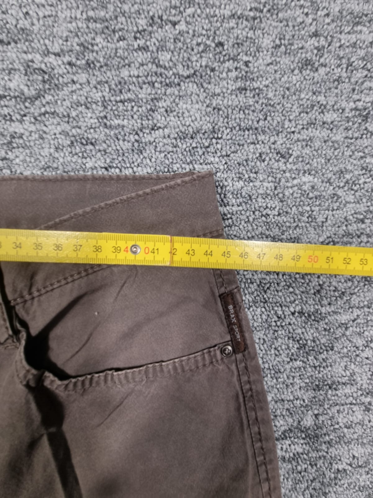 Pantaloni Drepți Maro Taupe Basler Talie Medie