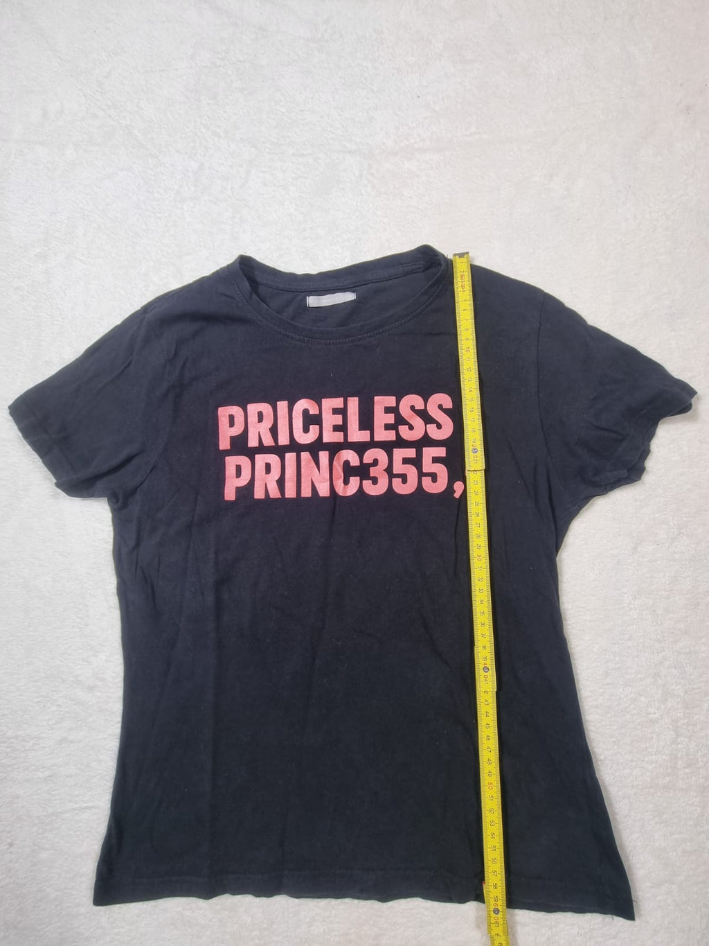 Tricou Negru "Priceless Princ355,-" M