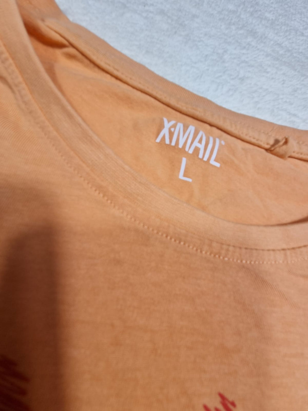 Tricou X-Mail – Surf Big Waves, Portocaliu Piersică, L