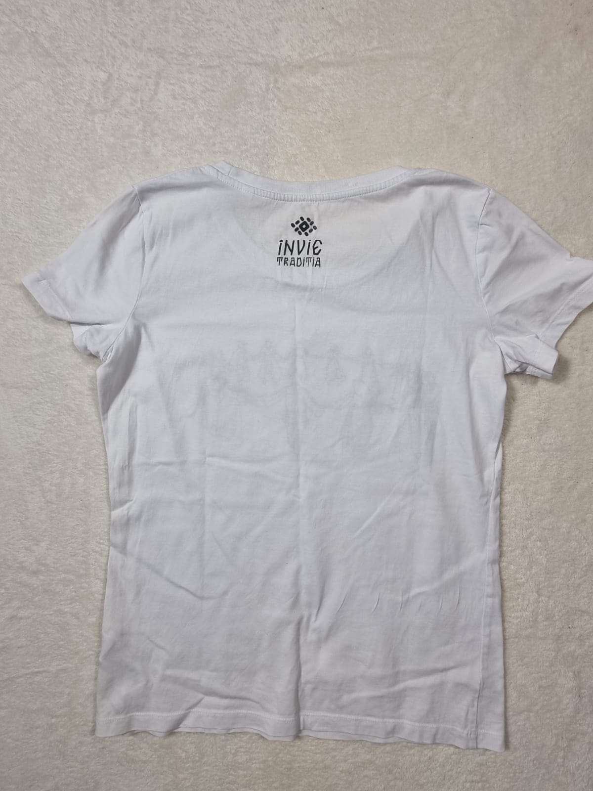 Tricou Alb Învie Tradiția Horă M
