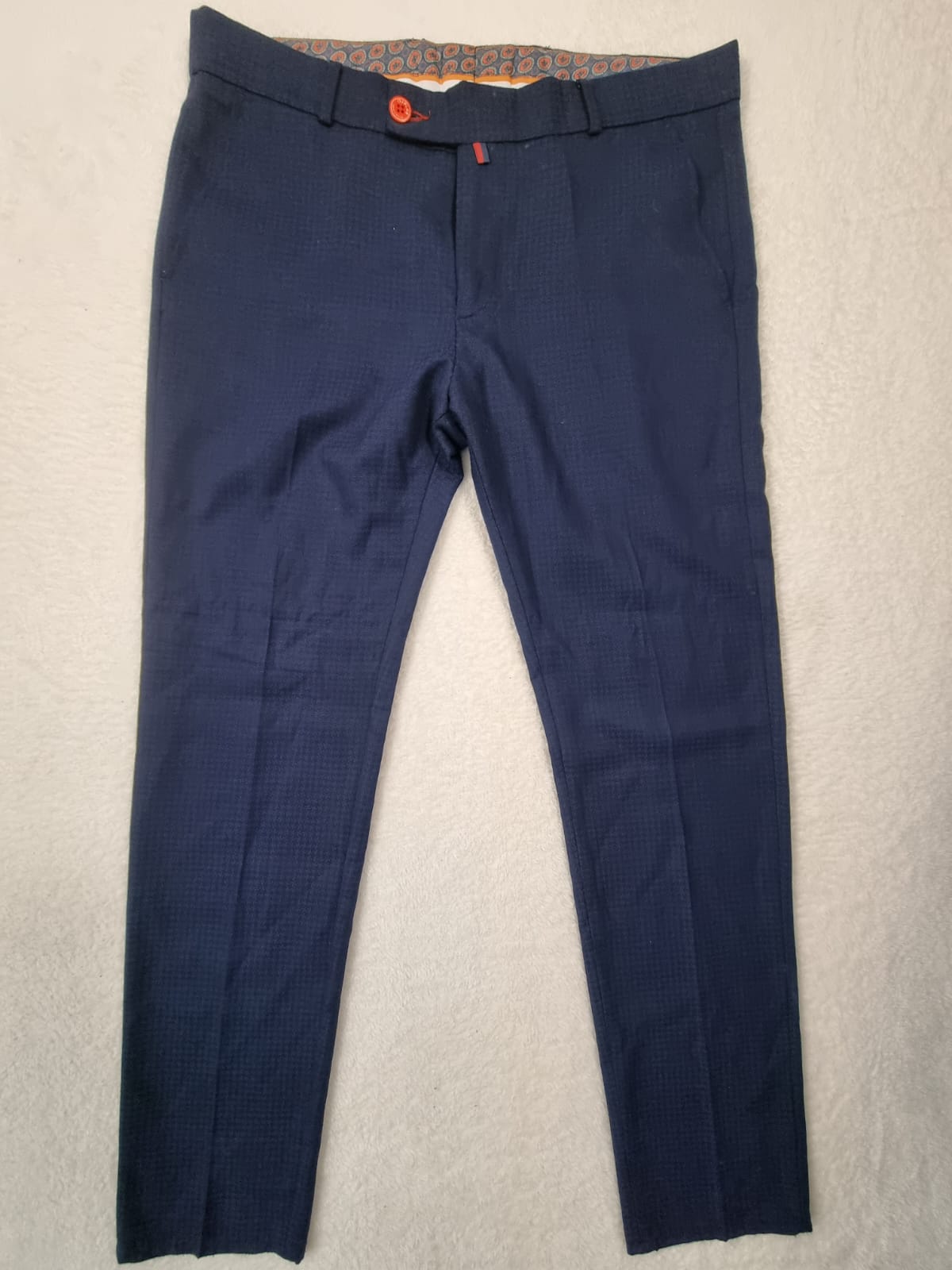 Pantaloni Stofă Bărbați Albaștri