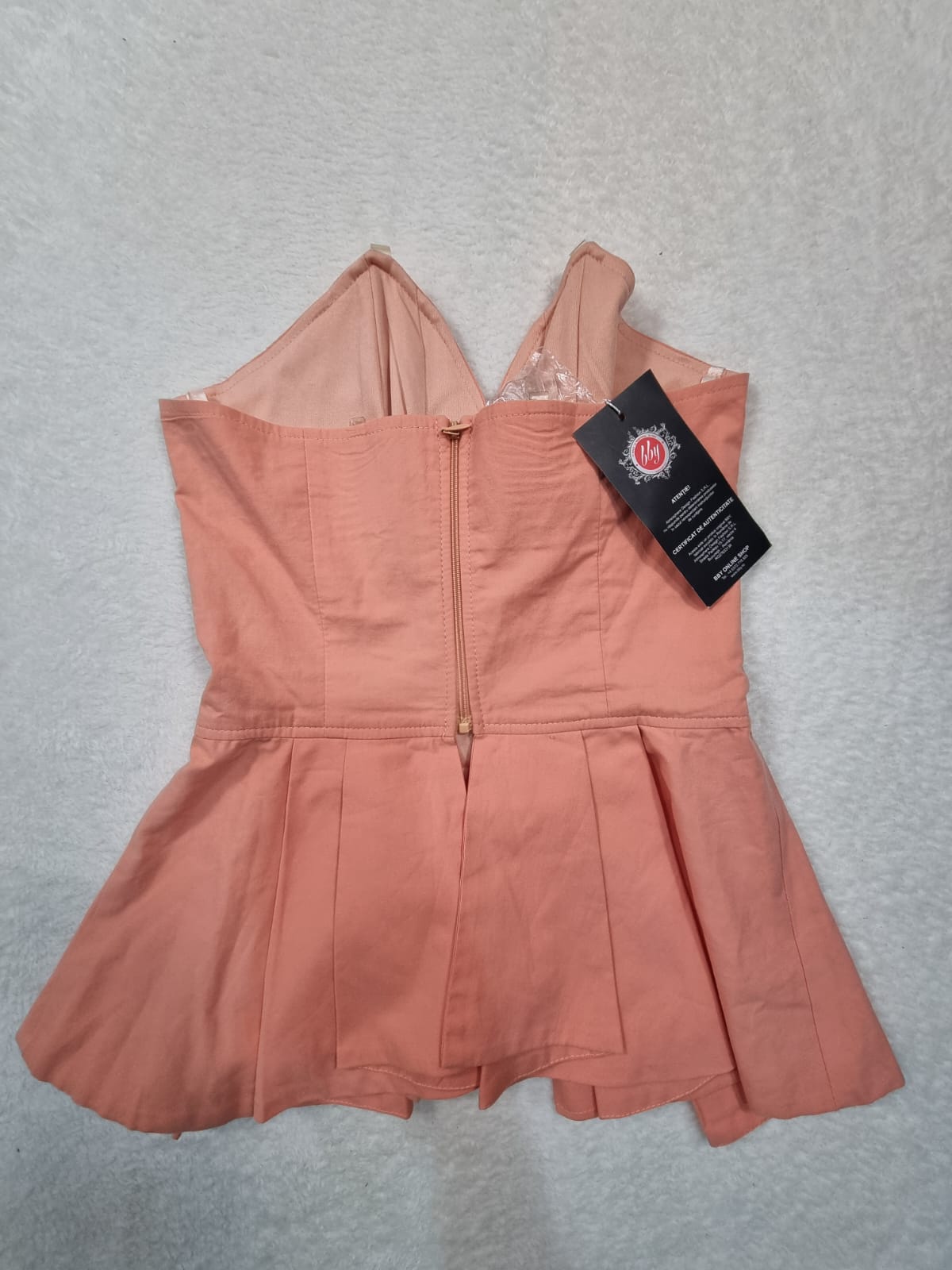 Crop Top Piersică Bby – Mărimea S