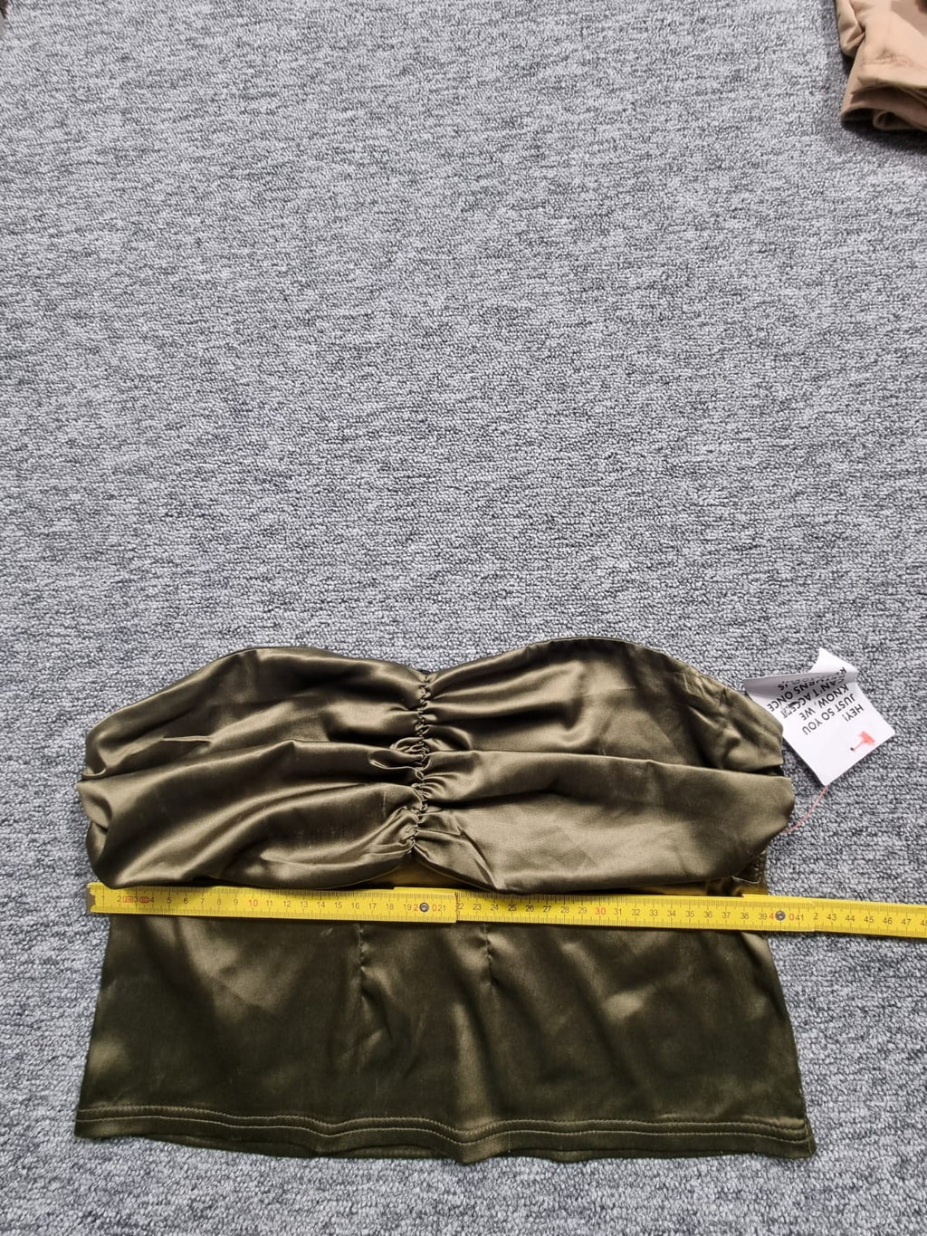 Top Bandeau Kaki ASOS Design NWT