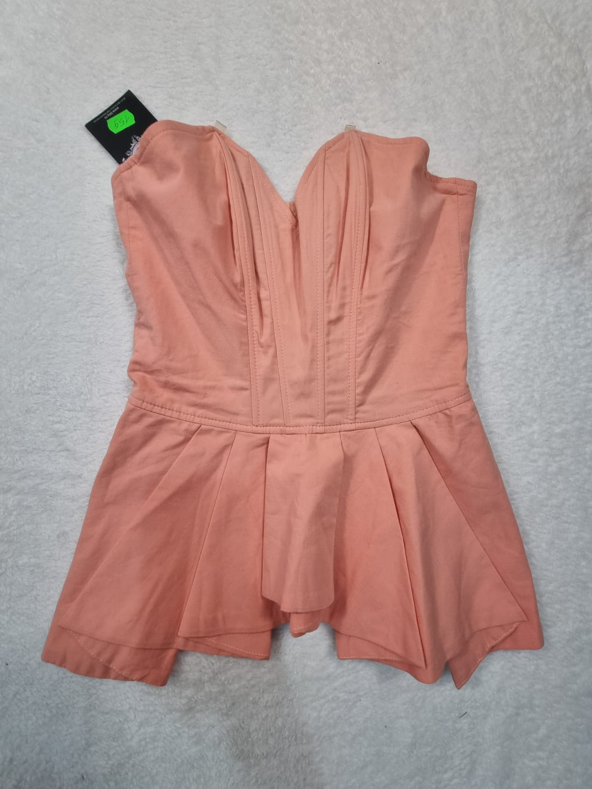 Crop Top Piersică Bby – Mărimea S