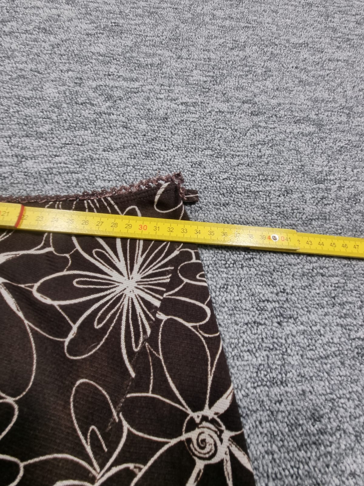 Fustă Midi Maro Print Floral Alb Mesh Vintage Y2K