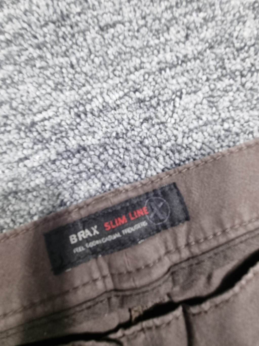 Pantaloni Drepți Maro Taupe Basler Talie Medie