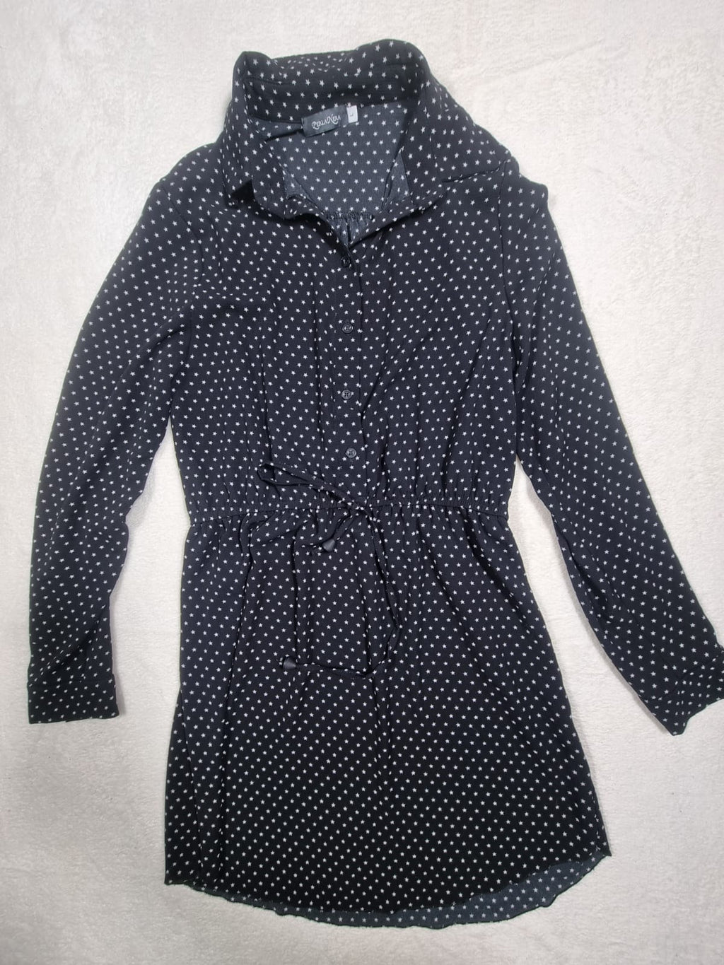 Rochie Cămașă Perla Nera – Imprimeu Stele, L