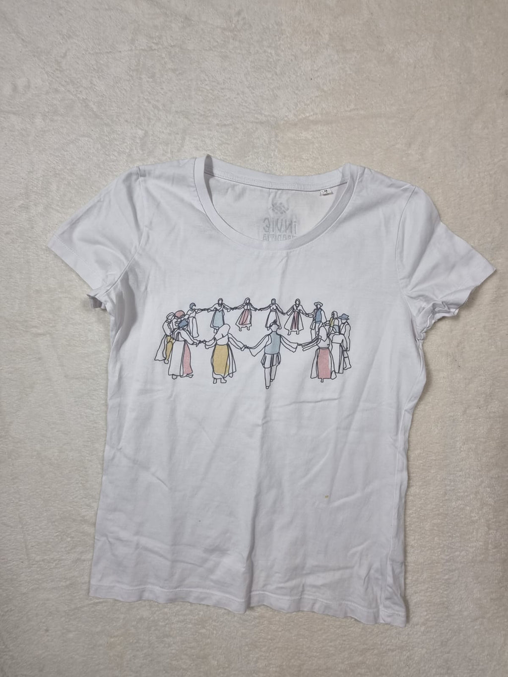 Tricou Alb Învie Tradiția Horă M