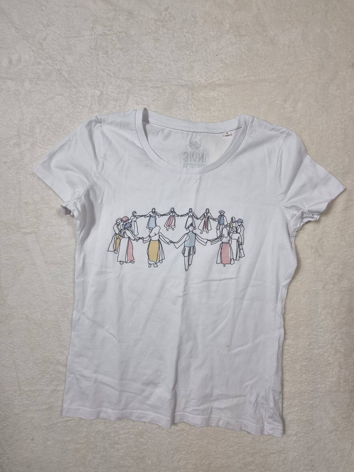 Tricou Alb Învie Tradiția Horă M
