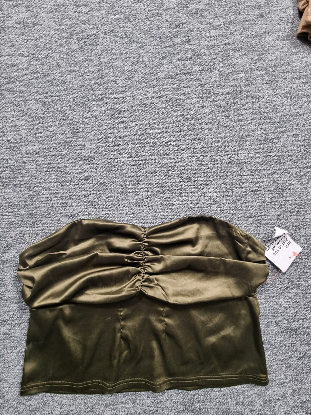 Top Bandeau Kaki ASOS Design NWT