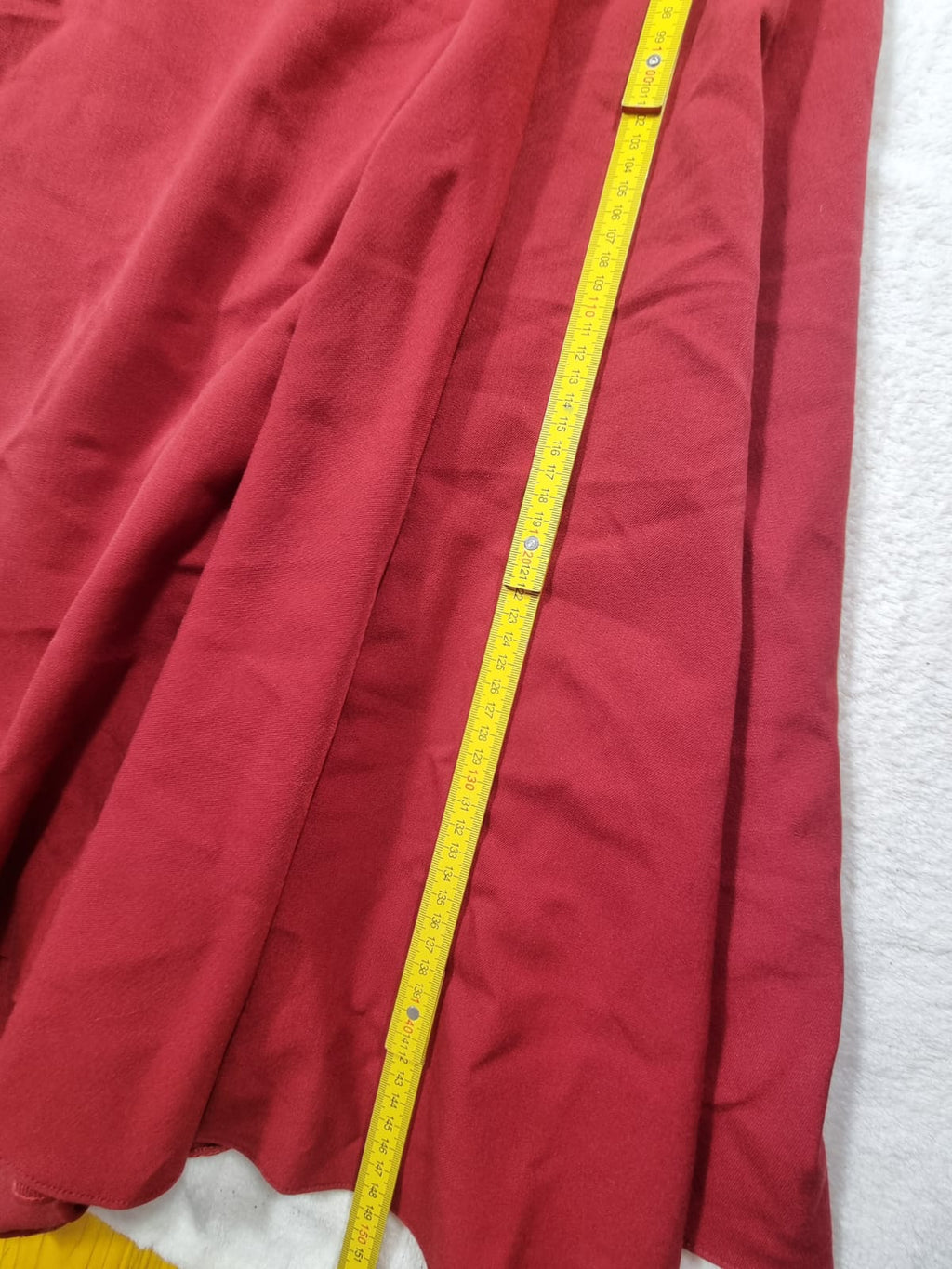 Rochie de Seară Roșie tip Sirenă cu Mâneci din Dantelă