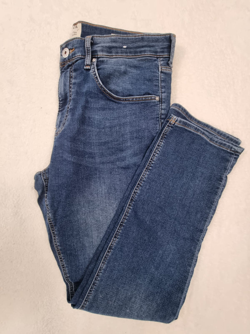 Blugi albastri elastici C&A
