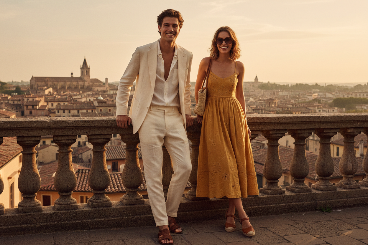 Summer Vintage Couple Editorial